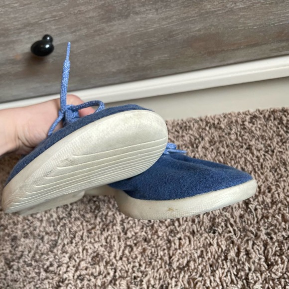 Allbirds Blue Wool Runners Sneaker Tennis Shoes - Picture 4 of 6